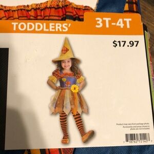 Toddler scarecrow Halloween costume 3T-4T